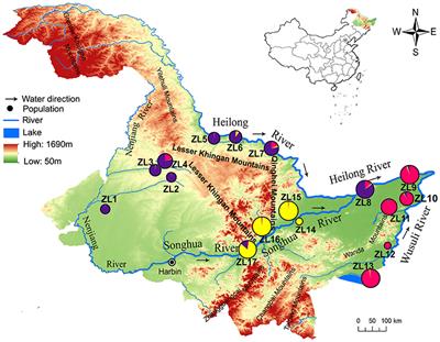 Landscape-Scale Genetic Structure of Wild Rice Zizania latifolia: The Roles of Rivers, Mountains and Fragmentation
